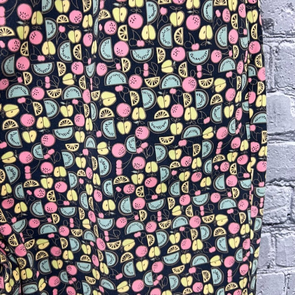 Talbots Cropped Pants With Fruit Slices Pattern Size 18 - Picture 2 of 8